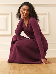 Платье миди с узором "косичка" и поясом Laura Ashley - Изображение 3 7