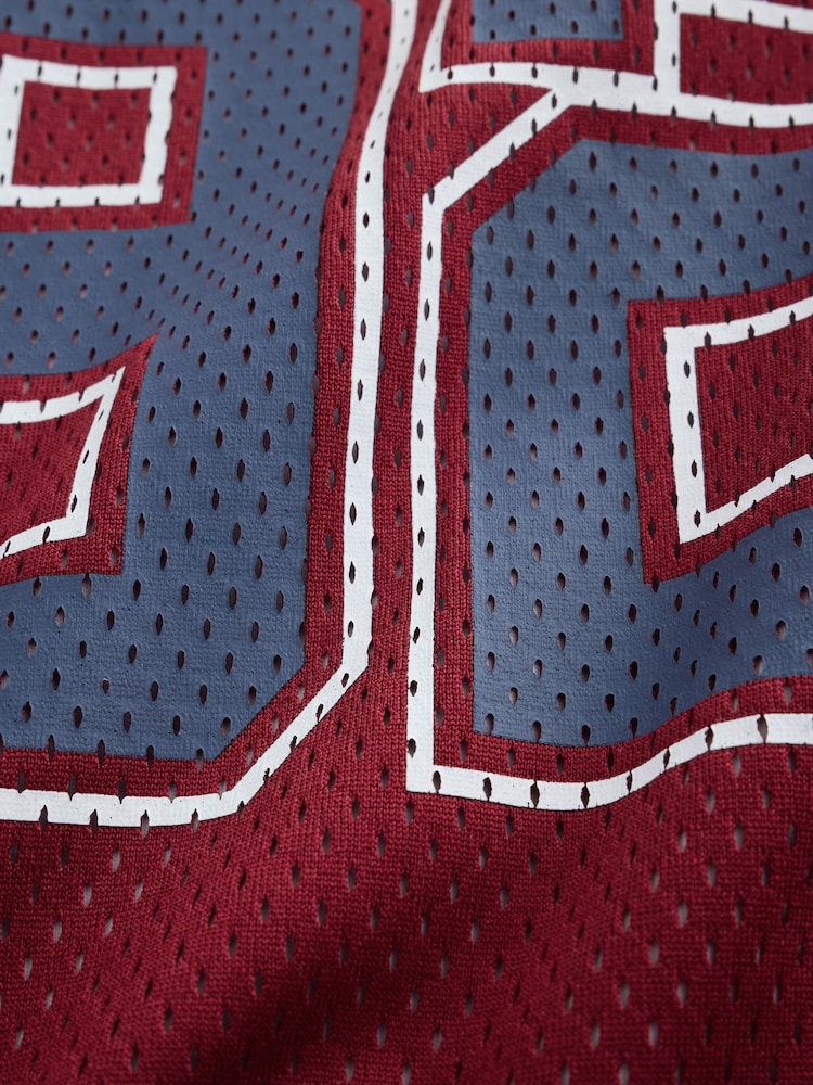 Burgundy Red Varsity Long Sleeve T-Shirt (3-16yrs) - Image 7 of 7