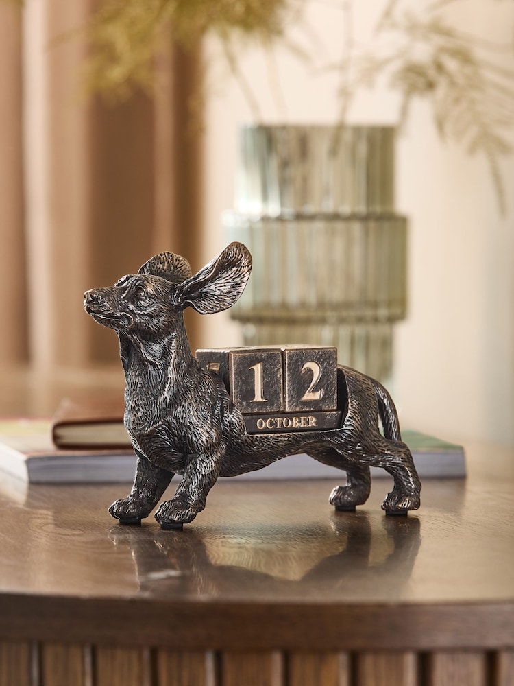 Bronze Hoxley The Dachshund Calendar Ornament - Image 1 of 3