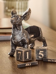 Bronze Hoxley The Dachshund Calendar Ornament - Image 2 of 3