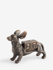 Bronze Hoxley The Dachshund Calendar Ornament - Image 3 of 3