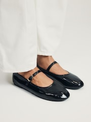 The Set Maryjane Ballet Shoes Black Patent - Image 2 of 6