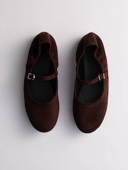 The Set Maryjane Ballet Shoes Chocolate Brown - Image 3 of 6