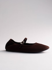 The Set Maryjane Ballet Shoes Chocolate Brown - Image 4 of 6