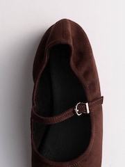 The Set Maryjane Ballet Shoes Chocolate Brown - Image 5 of 6