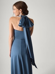 Monsoon Blue Thea Multiway Bridesmaid Dress - Image 3 of 5