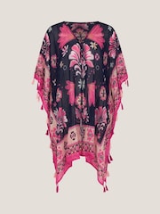 Monsoon Abbie Floral Print Mini Kaftan - Imagen 5 de 5