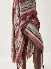 Monsoon Brown Ava Zig Zag Beach Cover-Up - Image 3 of 5