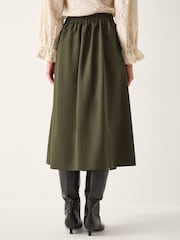 Monsoon Green Jillian Pleated Kilt Midi Skirt - Image 5 of 6