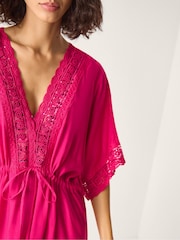 Monsoon Pink Cali Crochet Cover-Up - Image 4 of 5