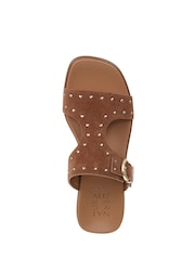 Naturalizer Beach-Stud Wide Fit Brown Sandals - Image 6 of 7