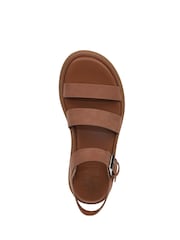 Naturalizer Avenue Wide Fit Strappy Brown Sandals - Image 5 of 8