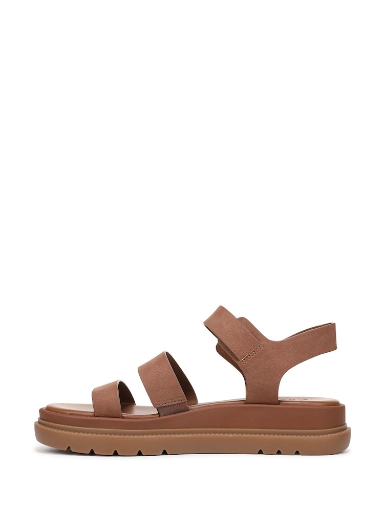 Naturalizer Avenue Wide Fit Strappy Brown Sandals - Image 8 of 8