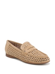 Naturalizer Bloom-Perf Wide Fit White Loafers - Image 3 of 7