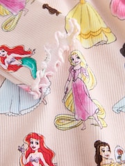 Pink Disney Princesses Long Sleeve Ribbed Top (3mths-7yrs) - Image 3 of 4