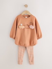 Orange Little Pumpkin Sweatshirt and Legging Set (3mths-7yrs) - Image 1 of 5