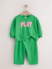 Green Play Sweatshirt and Barrel Leg Set (3mths-7yrs) - Image 6 of 9