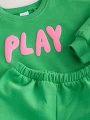 Green Play Sweatshirt and Barrel Leg Set (3mths-7yrs) - Image 8 of 9