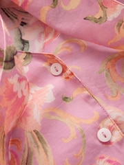 Laura Ashley Pink Emberley Pussybow Long Sleeve Blouse - Image 6 of 8