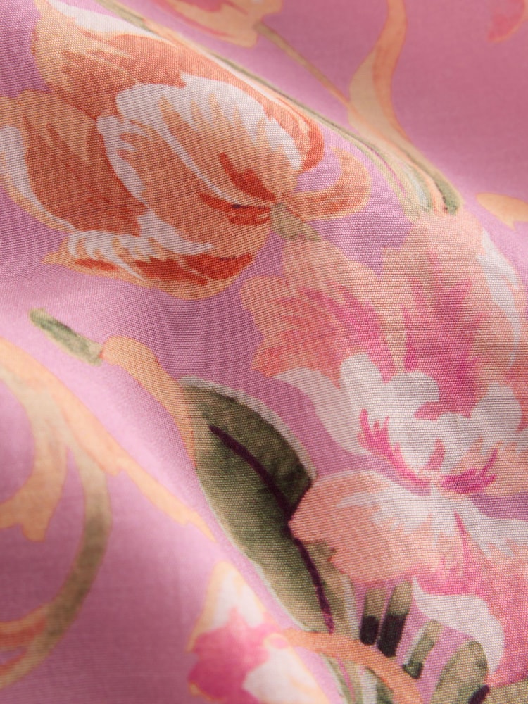 Laura Ashley Pink Emberley Pussybow Long Sleeve Blouse - Image 8 of 8 Laura Ashley Pink Emberley Pussybow Long Sleeve Blouse - Image 8 of 8