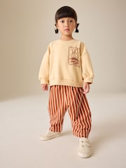Miffy 浅黄色条纹 - 卫衣和阔腿裤套装（ 3月7岁） - 11的图像2｝