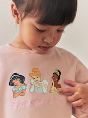 Disney Princess Pale Pink Sweatshirt and Flare Set (3mths-7yrs) - Image 4 of 4