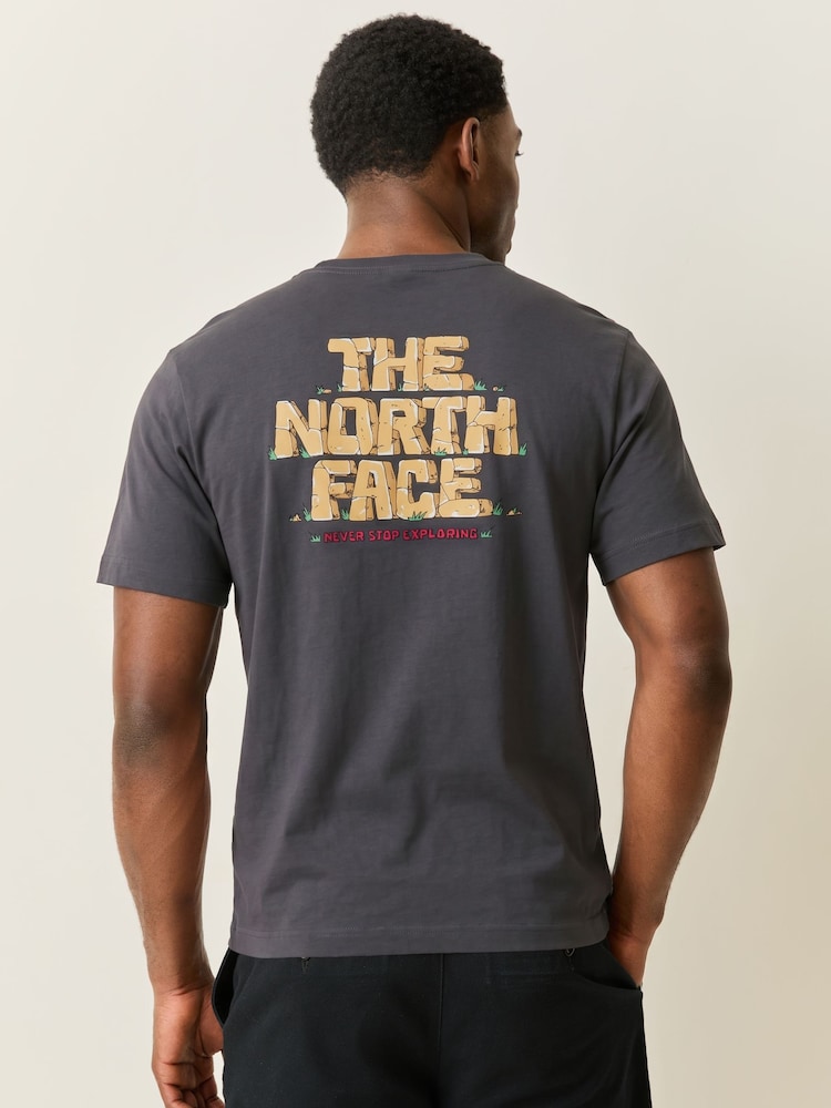 The North Face Grey Stone Relaxed Back Graphic T-Shirt - Image 1 of 5