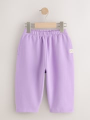 Lilac/Brown/Cream Barrel Joggers Set 3 Pack (3mths-7yrs) - Image 2 of 7