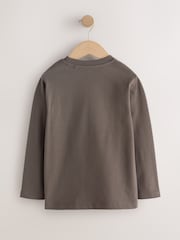 Mink Brown Cosy Long Sleeve T-Shirt (3-16yrs) - Image 2 of 4