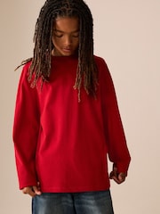 Red Cosy Long Sleeve T-Shirt (3-16yrs) - Image 1 of 4