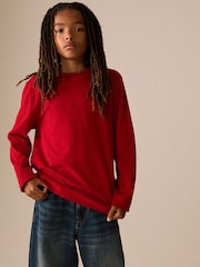 Red Cosy Long Sleeve T-Shirt (3-16yrs) - Image 2 of 4