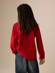 Red Cosy Long Sleeve T-Shirt (3-16yrs) - Image 3 of 4