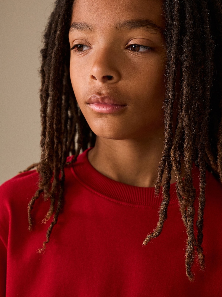 Red Cosy Long Sleeve T-Shirt (3-16yrs) - Image 4 of 4