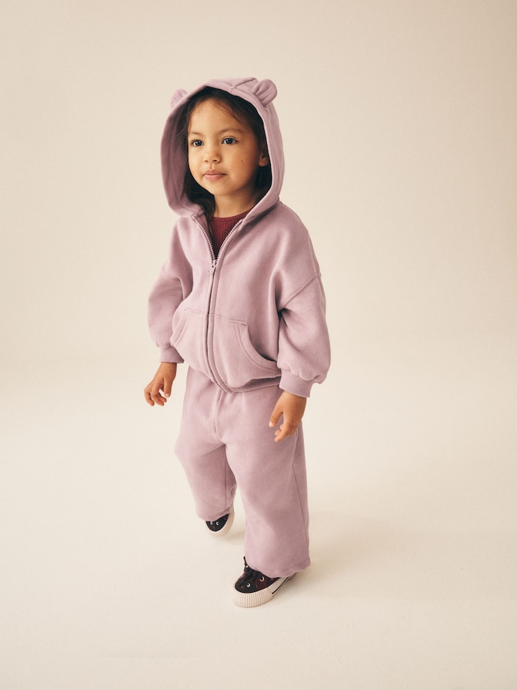Mauve Purple Zip Through Hoodie (3mths-7yrs) - Image 2 of 8