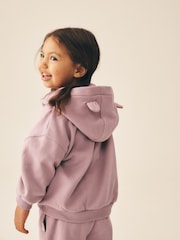 Mauve Purple Zip Through Hoodie (3mths-7yrs) - Image 3 of 8