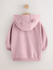Mauve Purple Zip Through Hoodie (3mths-7yrs) - Image 6 of 8