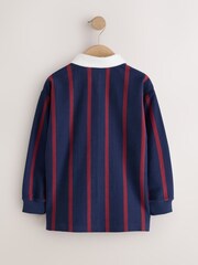 Vertical Stripe Rugby Polo Shirt (3-16yrs) - Image 6 of 8