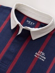 Vertical Stripe Rugby Polo Shirt (3-16yrs) - Image 7 of 8
