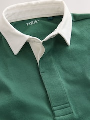 Green/Ecru Rugby Polo Shirt (3-16yrs) - Image 3 of 4