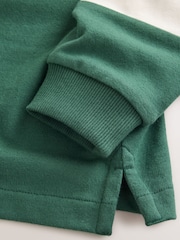 Green/Ecru Rugby Polo Shirt (3-16yrs) - Image 4 of 4