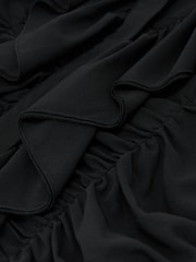 Atelier Silk-Blend Ruffled Black Blouse - Εικόνα 6 από 6