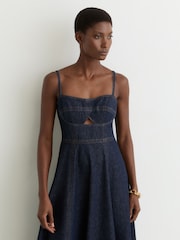 Reiss Indigo Blue Emma Dresses - Image 3 of 6