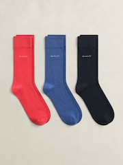 GANT Red Soft Cotton Socks 3 Pack - Image 1 of 1