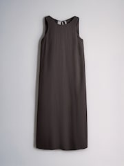 The Set Halter Neck Maxi Dresses 2 Pack Taupe Brown/Chocolate Brown - Image 9 of 11