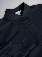 The Set Tie Shirt and Trouser Co-Ord Set Navy Blue Stripe - Image 5 of 6