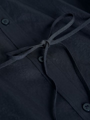 The Set Tie Shirt and Trouser Co-Ord Set Navy Blue Stripe - Image 6 of 6