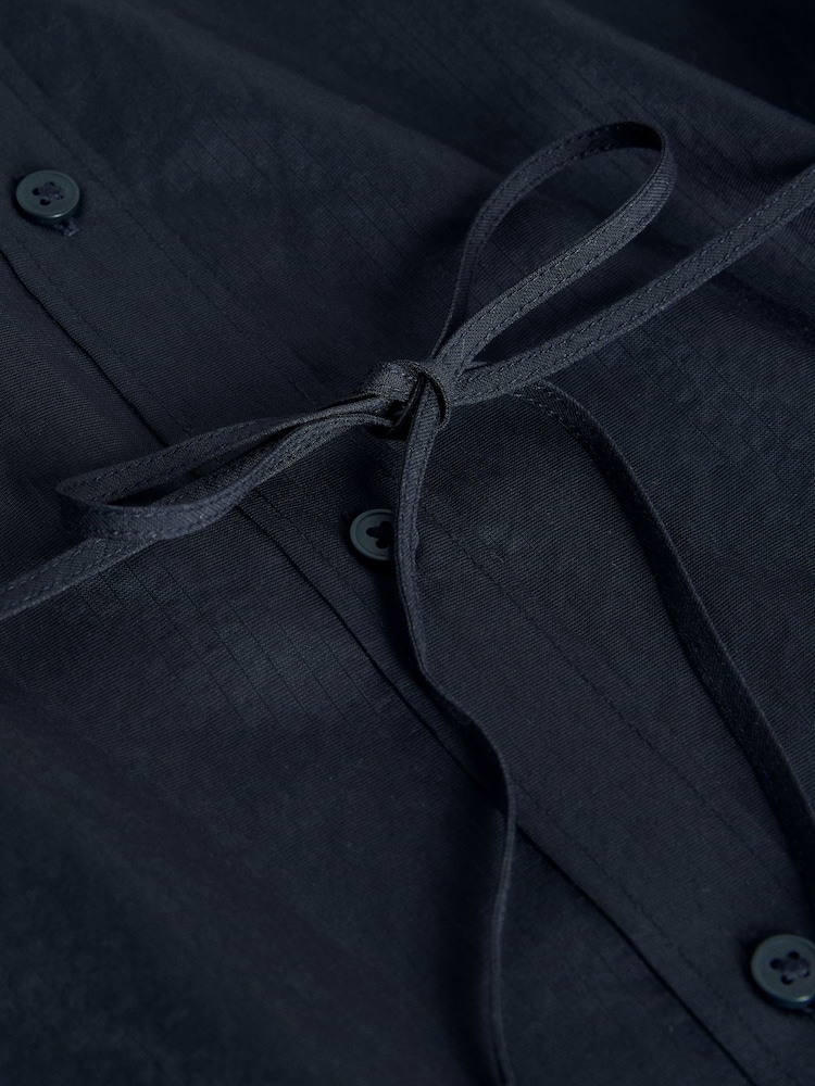 The Set Tie Shirt and Trouser Co-Ord Set Navy Blue Stripe - Image 6 of 6
