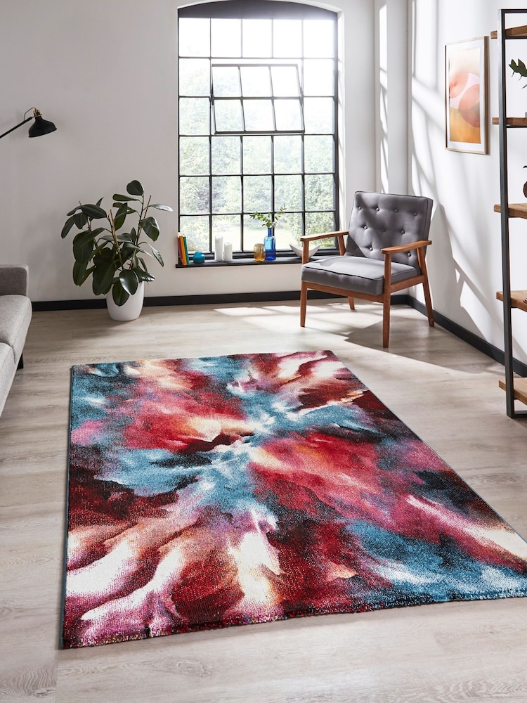 Think Rugs Multi Brooklyn 21278 Modern Abstract Rug - Image 1 of 6
