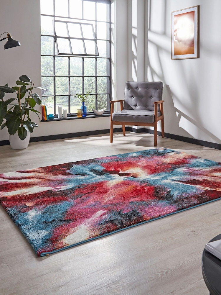 Think Rugs Multi Brooklyn 21278 Modern Abstract Rug - Image 2 of 6