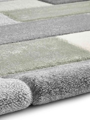 Think Rugs Green Brooklyn 646 Modern Geometric Rug - Image 4 of 4